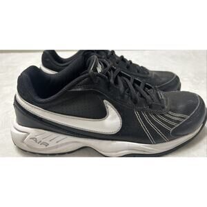 Nike Air Diamond Turf Trainer Baseball Shoes Cleats Mens Size 9.5 Black White